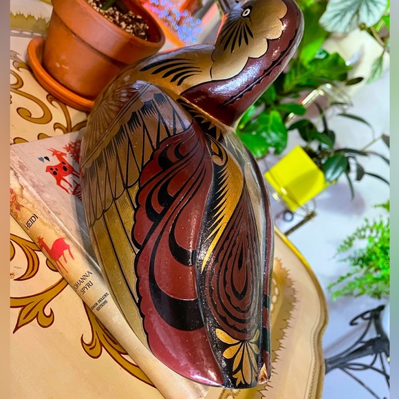 Vintage Hand Painted Wooden Duck Decor 🦆 - Picture 6 of 6